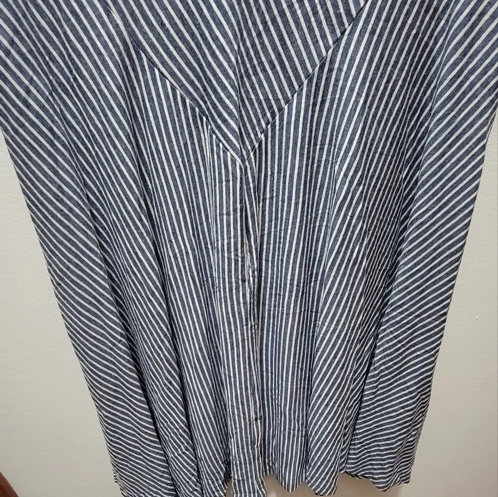 Cato Black & White Striped Maxi Skirt